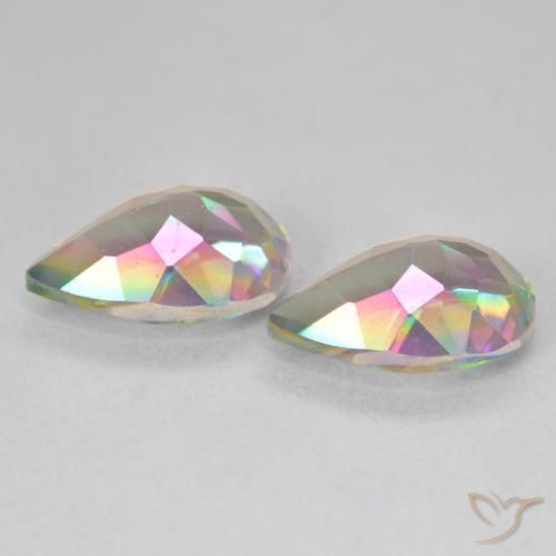 Shop natural 6.09ct Multicolore Quartz mystique gems, En forme de poire, from Brésil at GemSelect. In stock, global shipping!