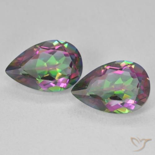 Shop natural 5.95ct Multicolore Quartz mystique gems, En forme de poire, from Brésil at GemSelect. In stock, global shipping!