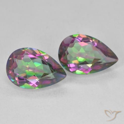 Shop natural 5.95ct Multicolore Quartz mystique gems, En forme de poire, from Brésil at GemSelect. In stock, global shipping!