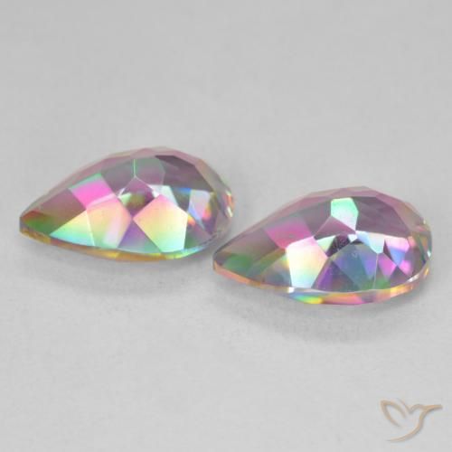 Shop natural 5.95ct Multicolore Quartz mystique gems, En forme de poire, from Brésil at GemSelect. In stock, global shipping!