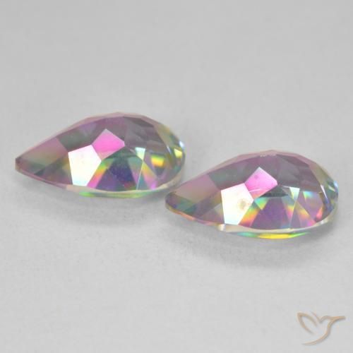 Shop natural 5.82ct Multicolore Quartz mystique gems, En forme de poire, from Brésil at GemSelect. In stock, global shipping!