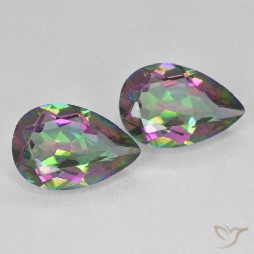Shop natural 5.79ct Multicolore Quartz mystique gems, En forme de poire, from Brésil at GemSelect. In stock, global shipping!