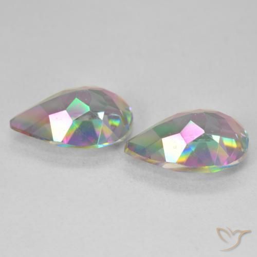 Shop natural 5.79ct Multicolore Quartz mystique gems, En forme de poire, from Brésil at GemSelect. In stock, global shipping!