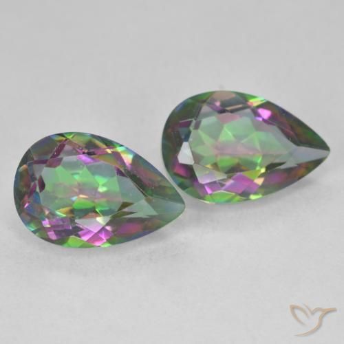Shop natural 6.02ct Multicolore Quartz mystique gems, En forme de poire, from Brésil at GemSelect. In stock, global shipping!
