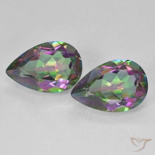 Shop natural 6.03ct Multicolore Quartz mystique gems, En forme de poire, from Brésil at GemSelect. In stock, global shipping!