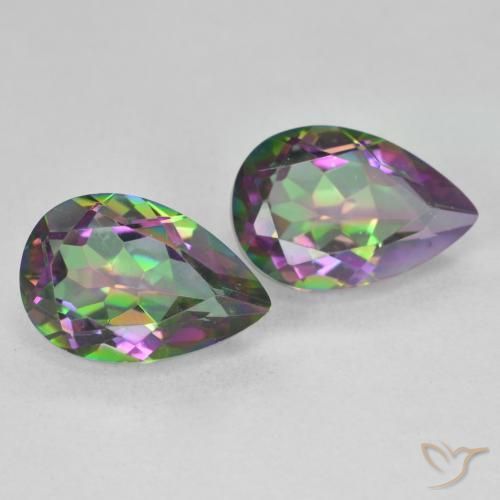 Shop natural 6.03ct Multicolore Quartz mystique gems, En forme de poire, from Brésil at GemSelect. In stock, global shipping!