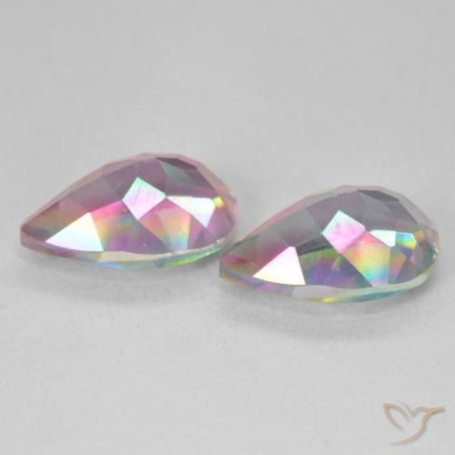 Shop natural 6.03ct Multicolore Quartz mystique gems, En forme de poire, from Brésil at GemSelect. In stock, global shipping!