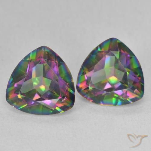 Shop natural 2.24ct Multicolore Quartz mystique gems, Trillion, from Brésil at GemSelect. In stock, global shipping!