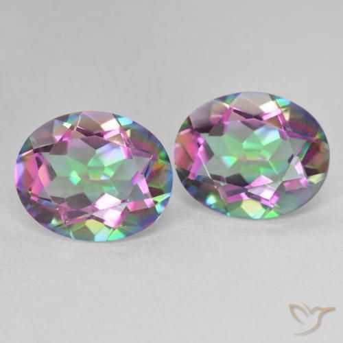 Shop natural 6.41ct Multicolore Quartz mystique gems, ovale, from Brésil at GemSelect. In stock, global shipping!