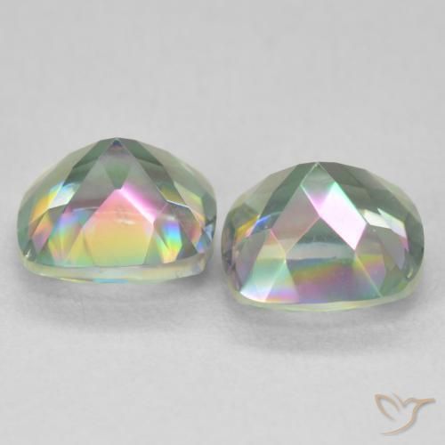 Shop natural 2.80ct Multicolore Quartz mystique gems, Coussin, from Brésil at GemSelect. In stock, global shipping!