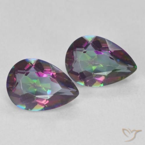 Shop natural 1.26ct Multicolore Quartz mystique gems, En forme de poire, from Brésil at GemSelect. In stock, global shipping!