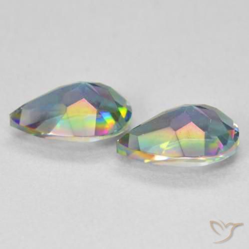 Shop natural 1.26ct Multicolore Quartz mystique gems, En forme de poire, from Brésil at GemSelect. In stock, global shipping!