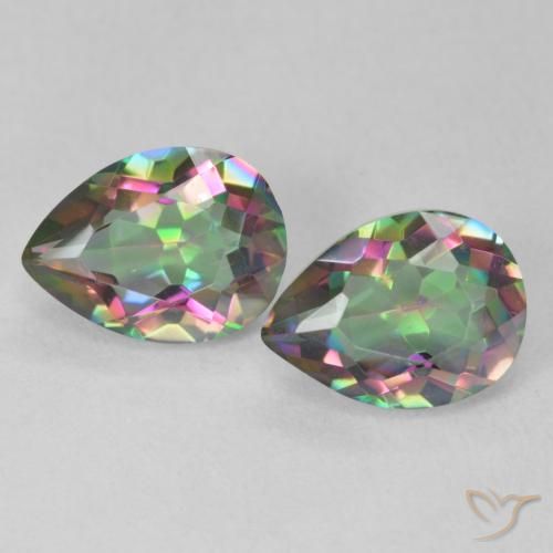 Shop natural 2.16ct Multicolore Quartz mystique gems, En forme de poire, from Brésil at GemSelect. In stock, global shipping!