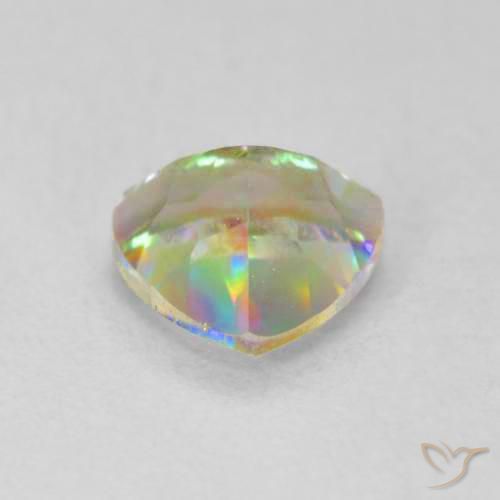 Quartz mystique Multicolore naturelle Trillion, 0.70 ct, VS