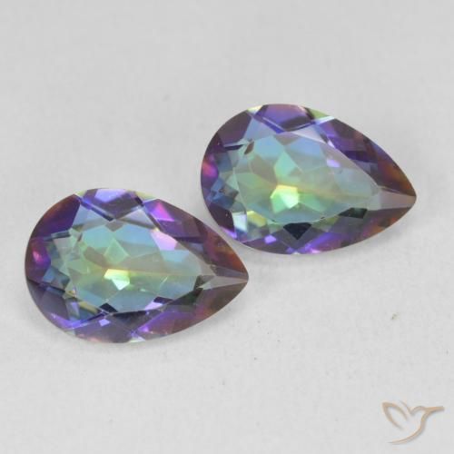 Shop natural 3.42ct Multicolore Quartz mystique gems, En forme de poire, from Brésil at GemSelect. In stock, global shipping!