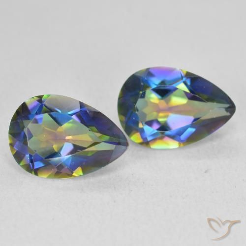 Shop natural 3.72ct Multicolore Quartz mystique gems, En forme de poire, from Brésil at GemSelect. In stock, global shipping!