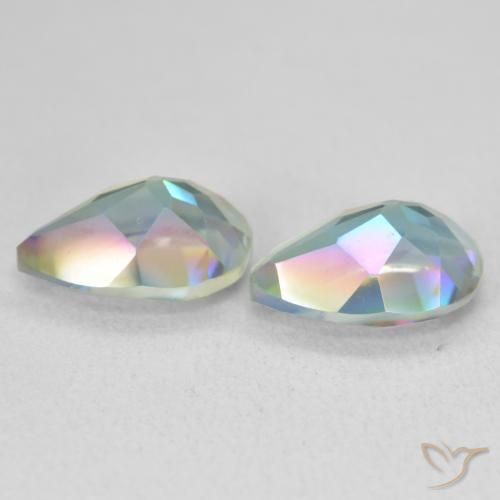 Shop natural 3.72ct Multicolore Quartz mystique gems, En forme de poire, from Brésil at GemSelect. In stock, global shipping!