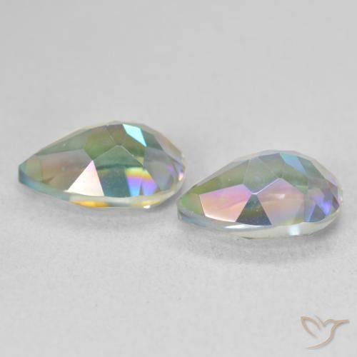 Shop natural 3.76ct Multicolore Quartz mystique gems, En forme de poire, from Brésil at GemSelect. In stock, global shipping!