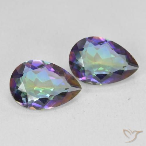 Shop natural 3.43ct Multicolore Quartz mystique gems, En forme de poire, from Brésil at GemSelect. In stock, global shipping!
