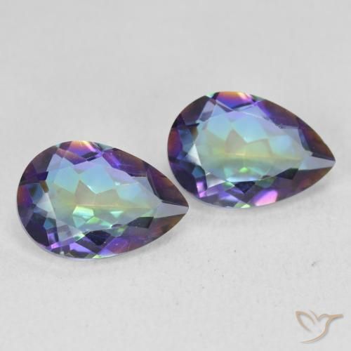 Shop natural 3.43ct Multicolore Quartz mystique gems, En forme de poire, from Brésil at GemSelect. In stock, global shipping!