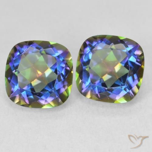 Shop natural 4.18ct Multicolore Quartz mystique gems, Coussin, from Brésil at GemSelect. In stock, global shipping!