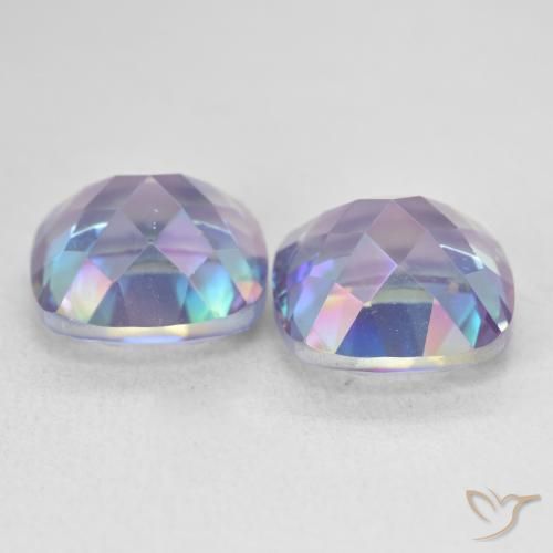 Shop natural 8.55ct Multicolore Quartz mystique gems, Coussin, from Brésil at GemSelect. In stock, global shipping!