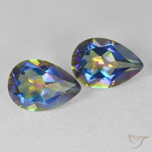 Shop natural 3.70ct Multicolore Quartz mystique gems, En forme de poire, from Brésil at GemSelect. In stock, global shipping!