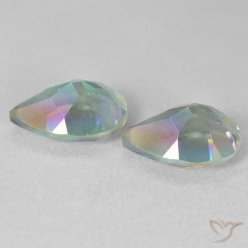 Shop natural 3.70ct Multicolore Quartz mystique gems, En forme de poire, from Brésil at GemSelect. In stock, global shipping!