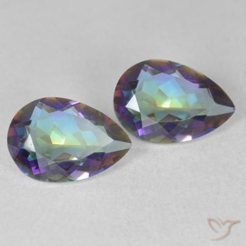 Shop natural 3.24ct Multicolore Quartz mystique gems, En forme de poire, from Brésil at GemSelect. In stock, global shipping!