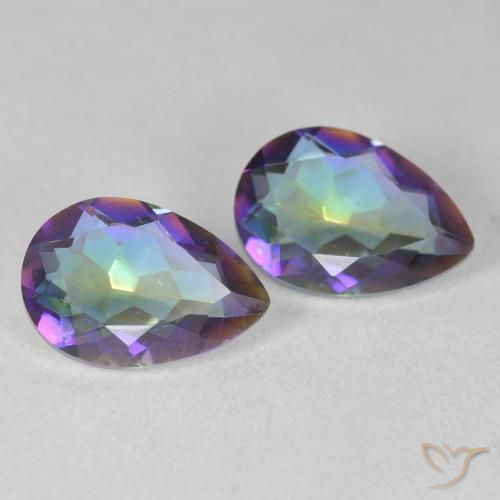 Shop natural 3.42ct Multicolore Quartz mystique gems, En forme de poire, from Brésil at GemSelect. In stock, global shipping!