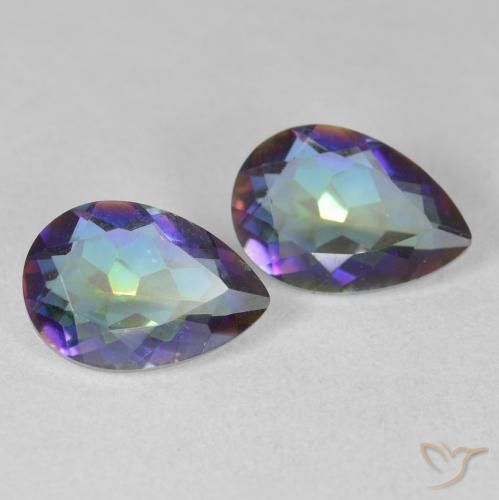 Shop natural 3.37ct Multicolore Quartz mystique gems, En forme de poire, from Brésil at GemSelect. In stock, global shipping!