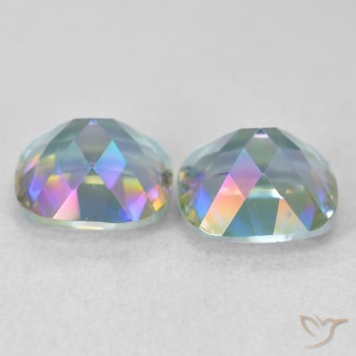 Shop natural 4.16ct Multicolore Quartz mystique gems, Coussin, from Brésil at GemSelect. In stock, global shipping!