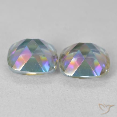 Shop natural 4.04ct Multicolore Quartz mystique gems, Coussin, from Brésil at GemSelect. In stock, global shipping!