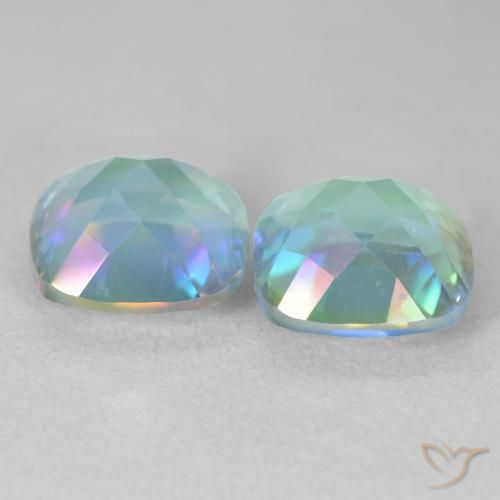 Shop natural 8.26ct Multicolore Quartz mystique gems, Coussin, from Brésil at GemSelect. In stock, global shipping!