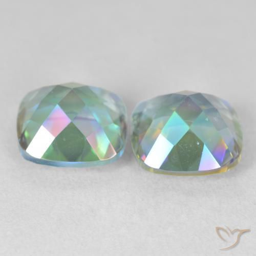 Shop natural 8.37ct Multicolore Quartz mystique gems, Coussin, from Brésil at GemSelect. In stock, global shipping!