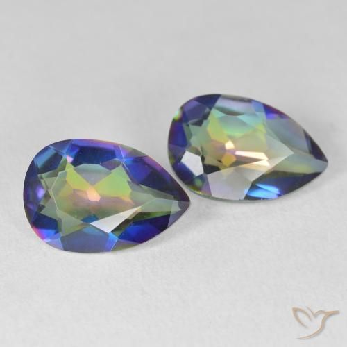 Shop natural 5.04ct Multicolore Quartz mystique gems, En forme de poire, from Brésil at GemSelect. In stock, global shipping!
