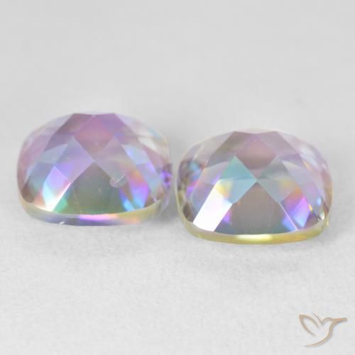 Shop natural 8.54ct Multicolore Quartz mystique gems, Coussin, from Brésil at GemSelect. In stock, global shipping!