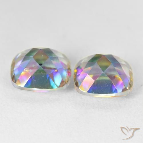 Shop natural 8.45ct Multicolore Quartz mystique gems, Coussin, from Brésil at GemSelect. In stock, global shipping!