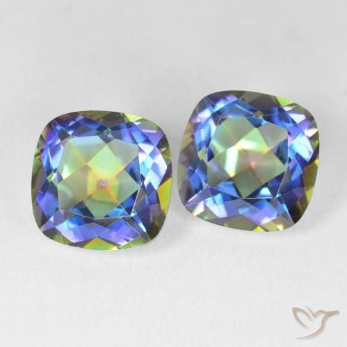 Shop natural 8.64ct Multicolore Quartz mystique gems, Coussin, from Brésil at GemSelect. In stock, global shipping!