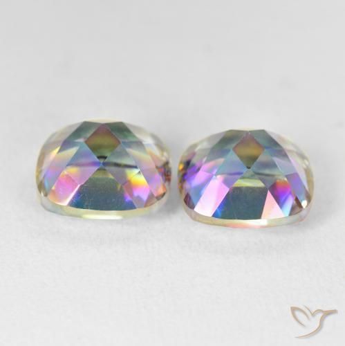 Shop natural 8.64ct Multicolore Quartz mystique gems, Coussin, from Brésil at GemSelect. In stock, global shipping!