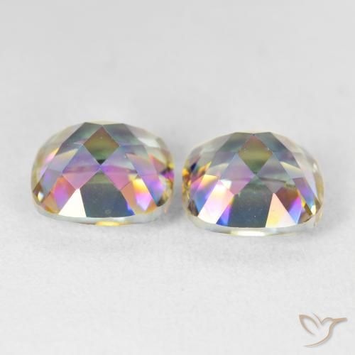 Shop natural 8.51ct Multicolore Quartz mystique gems, Coussin, from Brésil at GemSelect. In stock, global shipping!