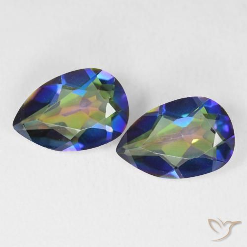 Shop natural 5.00ct Multicolore Quartz mystique gems, En forme de poire, from Brésil at GemSelect. In stock, global shipping!