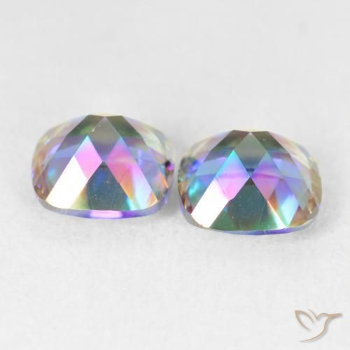 Shop natural 4.21ct Multicolore Quartz mystique gems, Coussin, from Brésil at GemSelect. In stock, global shipping!