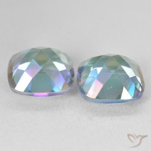 Shop natural 8.30ct Multicolore Quartz mystique gems, Coussin, from Brésil at GemSelect. In stock, global shipping!