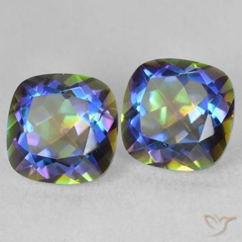 Shop natural 4.14ct Multicolore Quartz mystique gems, Coussin, from Brésil at GemSelect. In stock, global shipping!