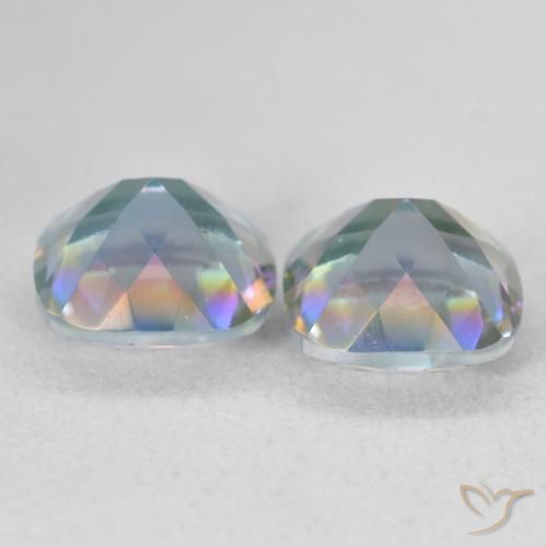 Achetez naturel 4.03ct Multicolore Quartz mystique gems, Coupe coussin, En provenance Brésil chez GemSelect. En stock, livraison internationale!