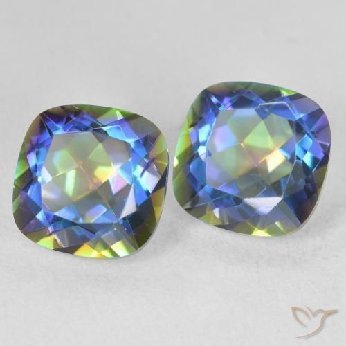 Shop natural 4.17ct Multicolore Quartz mystique gems, Coussin, from Brésil at GemSelect. In stock, global shipping!