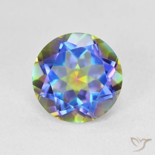 3.67ct Naturel Multicolore Quartz mystique, Tour, VVS-VS