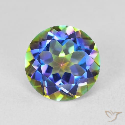 3.47ct Naturel Multicolore Quartz mystique, Tour, VVS