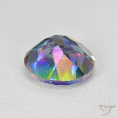 Quartz mystique Multicolore naturelle Tour, 3.43 ct, VVS